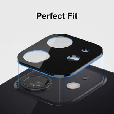 HAT PRINCE iPhone 12 mini heltäckande härdat glas kamera lins