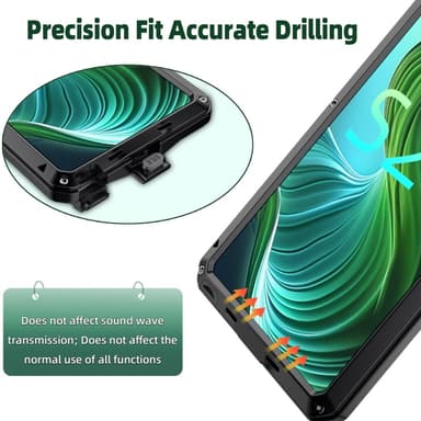 Samsung Galaxy S25 Ultra Heavy Duty Silikon + Metall Fodral Skal + Härdat Glas
