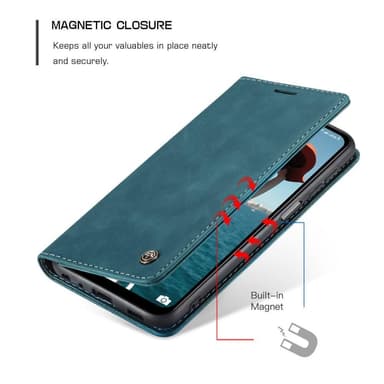 CASEME Plånboksfodral Samsung Galaxy A12 - Blå