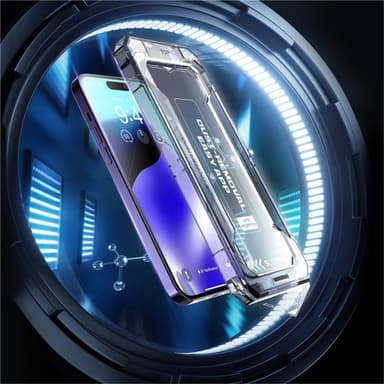 För iPhone 16 Plus / 15 PlusAnti-spion Privacy Skärmskydd i härdat glas