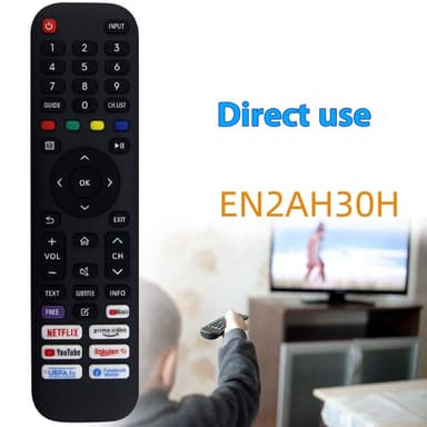 Fjärrkontroll Ersättning för EN2AH30H För Hisense Smart Tv
