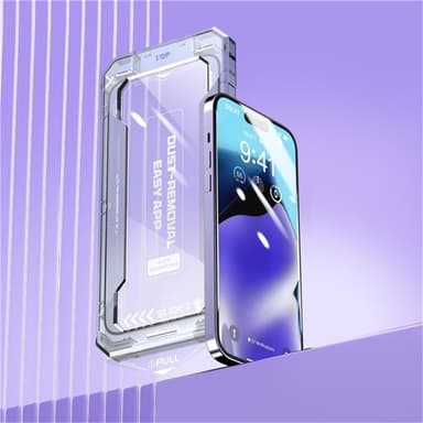 För iPhone 16 Plus / 15 PlusAnti-spion Privacy Skärmskydd i härdat glas
