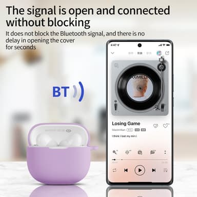 För Xiaomi Redmi Buds 6 Lite Silikonfodral Anti-Scratch Skyddsfodral - Blå