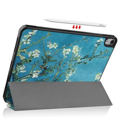 Apple iPad Air (2020) (2022) Slim fit tri-fold fodral - Tree with Flowers