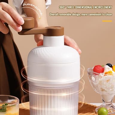 Shaved Ice ismaskin Ice Crusher med 2st iskub-brickor