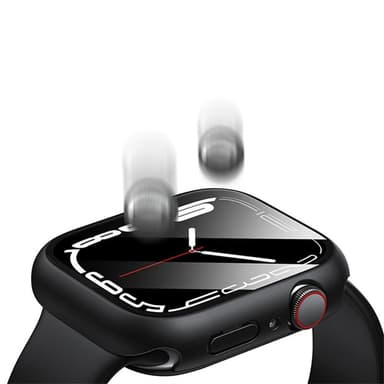 För A Watch Series 10 46mm Fodral Skal med härdat glas - svart