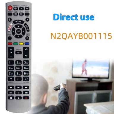 Fjärrkontroll Ersättning för N2QAYB001115 För Panasonic TV