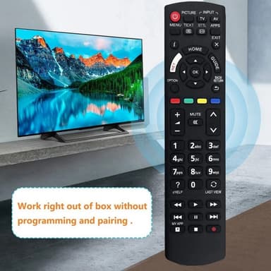 Fjärrkontroll Ersättning för N2QAYB001180 För Panasonic TV
