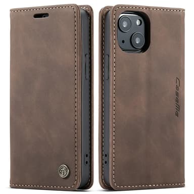 CASEME Plånboksfodral iPhone 13 - Coffee