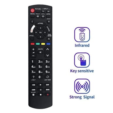 Fjärrkontroll Ersättning för N2QAYB001180 För Panasonic TV