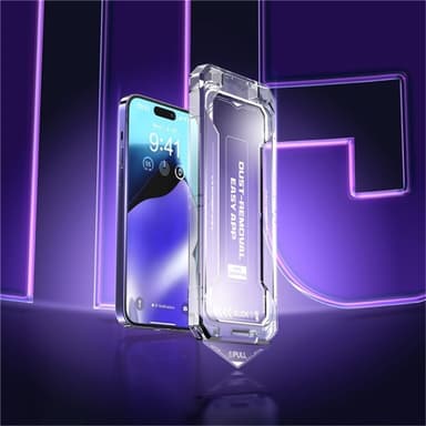 För iPhone 16 / 15 Anti-spion Privacy Skärmskydd i härdat glas