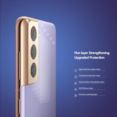 Samsung Galaxy S21 ENKAY Kamera Lins Skydd Härdat Glas