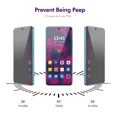 ENKAY För Xiaomi 14T Pro / 14T Anti-Spion Skärmskydd Full täckning
