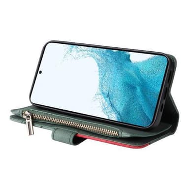 KS Plånboksfodral till Samsung Galaxy S23 - Grön/Röd