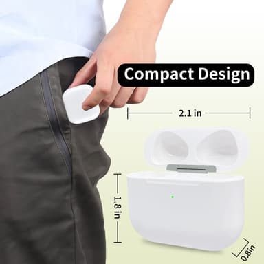 D04 För AirPods 3 Ersättningsladdningsfodral Inbyggt 620mAh Batteri