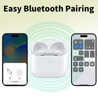 D04 För AirPods 3 Ersättningsladdningsfodral Inbyggt 620mAh Batteri