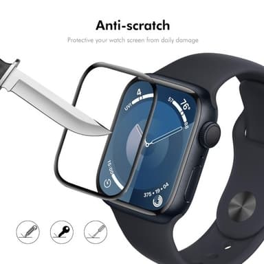 För A Watch Series 10 42mm 2st Skärmskydd 3D Curved Clear Film - Transparent