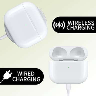 D04 För AirPods 3 Ersättningsladdningsfodral Inbyggt 620mAh Batteri
