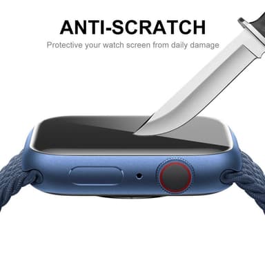 Apple Watch Series 7 41mm Enkay Heltäckande härdat glas 2-pack