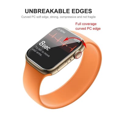 Apple Watch Series 7 41mm Enkay Heltäckande härdat glas 2-pack
