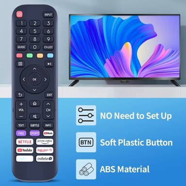 Fjärrkontroll Ersättning för EN2AK30H För Hisense Smart Tv