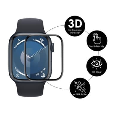 För A Watch Series 10 46mm 2st Skärmskydd 3D Curved Clear Film - Transparent