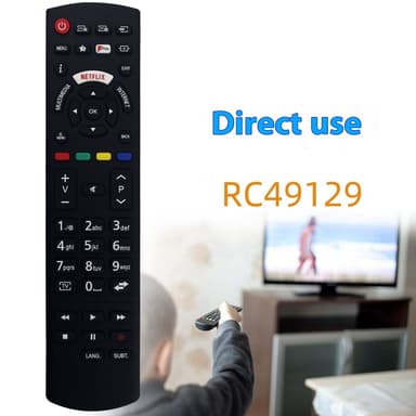 Fjärrkontroll Ersättning för RC49129 För Panasonic TV