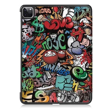 Apple iPad Pro 11 (2020) Slim fit tri-fold fodral - Graffiti