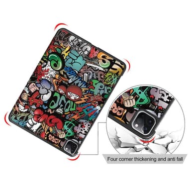Apple iPad Pro 11 (2020) Slim fit tri-fold fodral - Graffiti