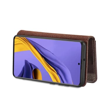 DG.MING Samsung Galaxy A71 Split Läder Plånboksfodral - Grå