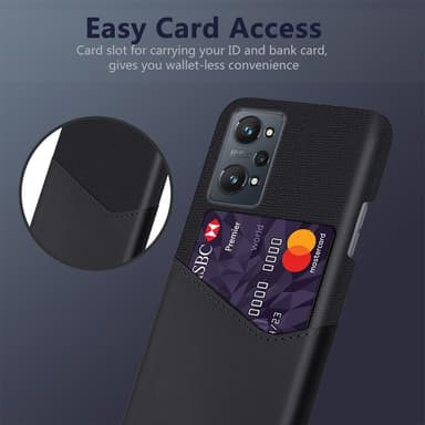 Realme GT Neo2 Skal med kortplats - Svart