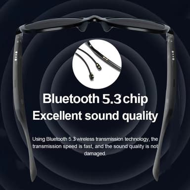 LENOVO C8-Lite Bluetooth Solglasögon Headset Trådlösa hörlurar