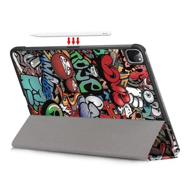 Apple iPad Pro 11 (2020) Slim fit tri-fold fodral - Graffiti