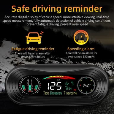 P18 GPS Hastighetsmätare HUD Off-road Escort Altitude Guide