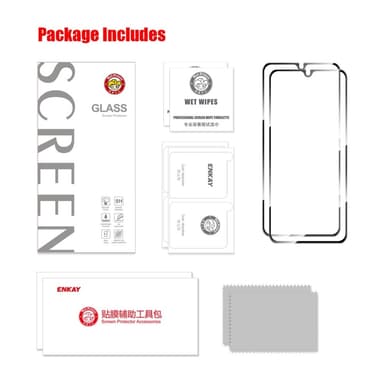 ENKAY 2st För Xiaomi Redmi 14C Skärmskydd i Glas