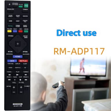 Fjärrkontroll Ersättning för RM-ADP117 För Sony Home Theater Player