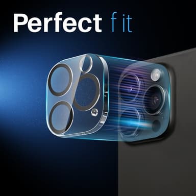 NORTHJO 2-Pack Kameralinsskydd för iPhone 16 Pro / 16 Pro Max, Härdat Glas
