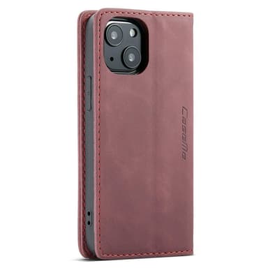CASEME Plånboksfodral iPhone 13 - VinRöd