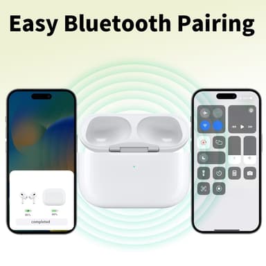 D03 För AirPods Pro 2 Ersättningsladdningsfodral Inbyggt 680mAh Batteri