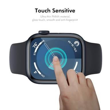 För A Watch Series 10 46mm 2st Skärmskydd 3D Curved Clear Film - Transparent