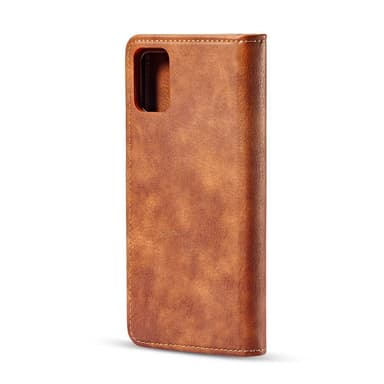 DG.MING Samsung Galaxy A71 Split Läder Plånboksfodral - Brun
