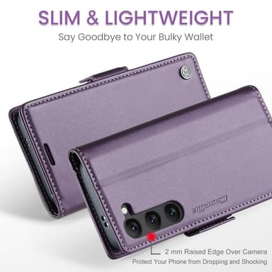 CASEME Plånboksfodral Samsung Galaxy S25 - Lila