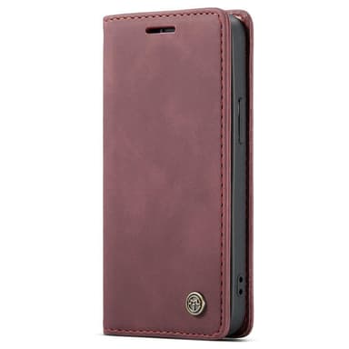CASEME Plånboksfodral iPhone 13 - VinRöd