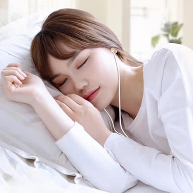USB-C headset in-ear hörlurar sömnljudisolering - svart