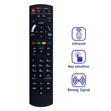 Fjärrkontroll Ersättning för N2QAYB001109 För Panasonic TV