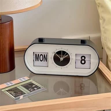 Manual Sida Vridning av klockan Skrivbord Väckarklocka Kalenderklocka