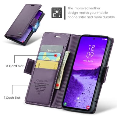 CASEME Plånboksfodral Samsung Galaxy S25 - Lila