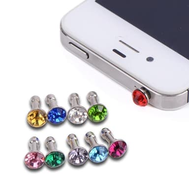 3 st Diamond dust plug för din surfplatta eller smartphone