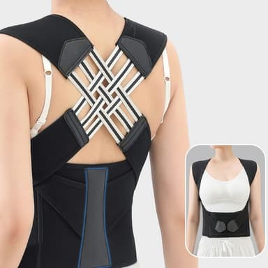 Korrigera Hållning Rygg Back Posture Corrector Brace för män Kvinnor - M