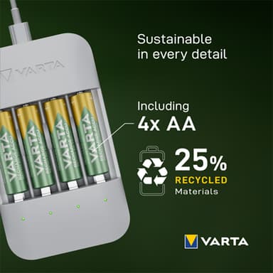 Varta ECO Charger Pro batteriladdare 7042384 (vit)